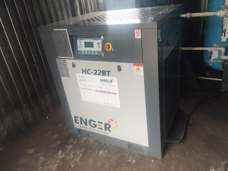 Винтовой компрессор "Enger" HC-22BT 10 для ИП Татаринцев