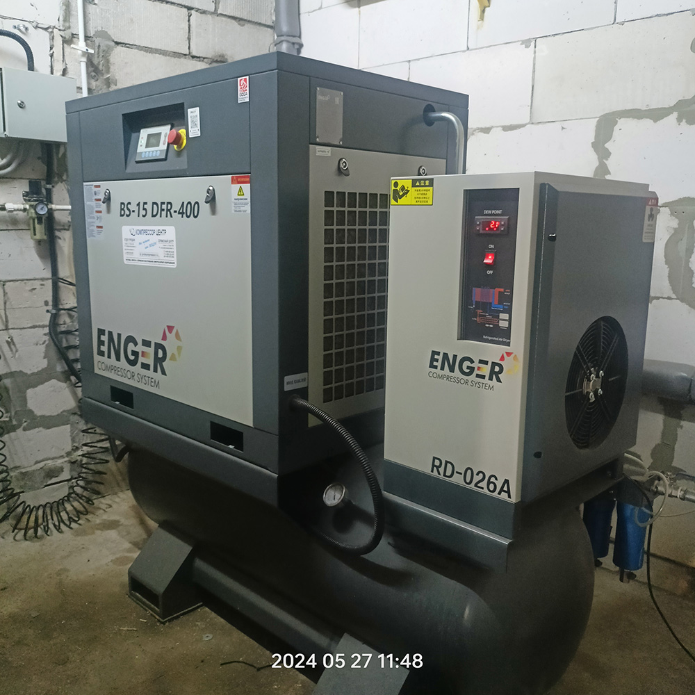 Винтовой компрессор "Enger" BS-15DFR-400 8 для ООО "ВИКИНГ"