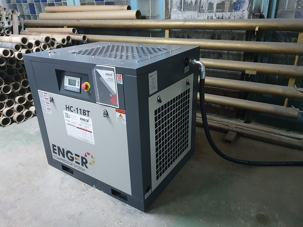 Винтовой компрессор "Enger" HC-11BT 8 для ООО "Поли-Про-Пак"