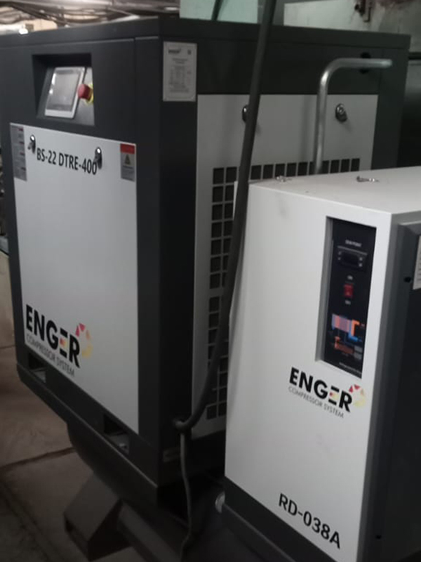 Винтовой компрессор "Enger" BS-22DTRE-400 для ООО "Магнолия"