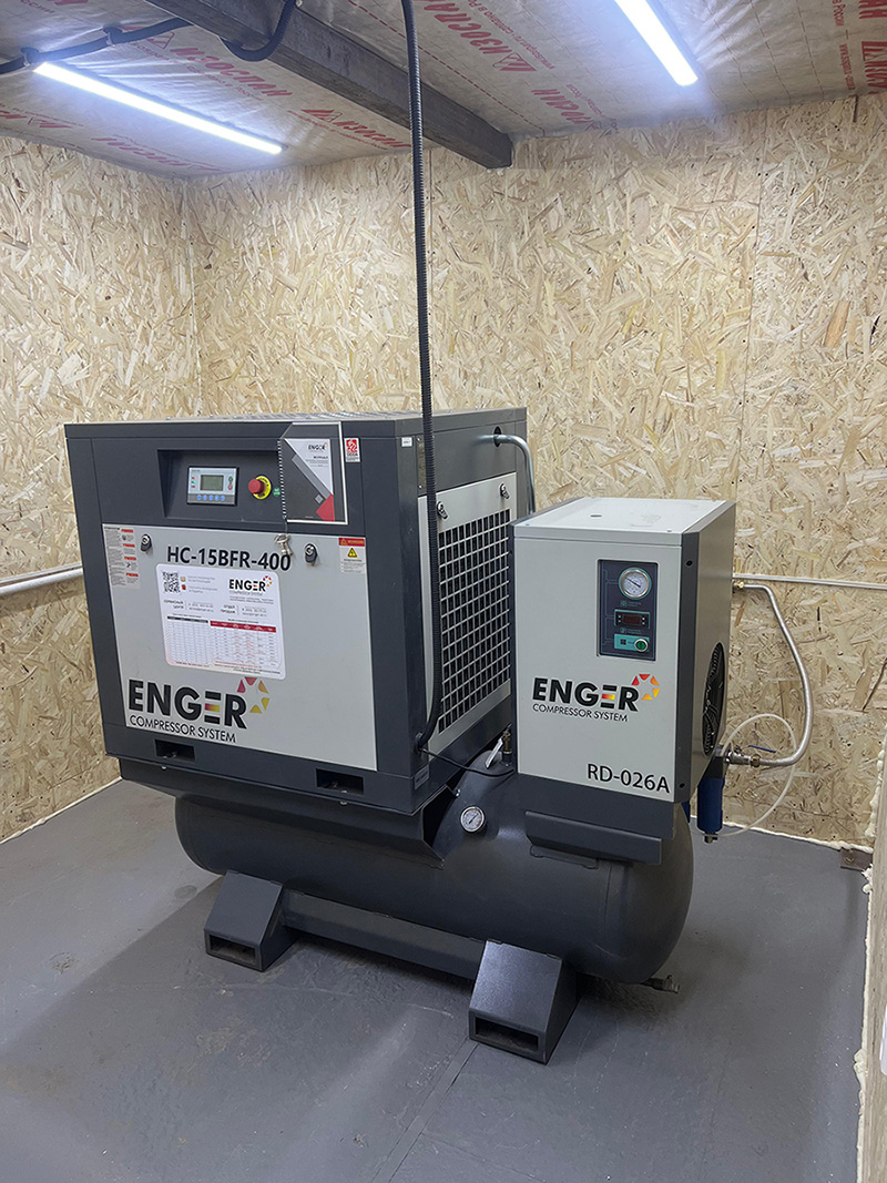 Винтовой компрессор "Enger" HC-15BFR-400 10 для ООО "Союз"