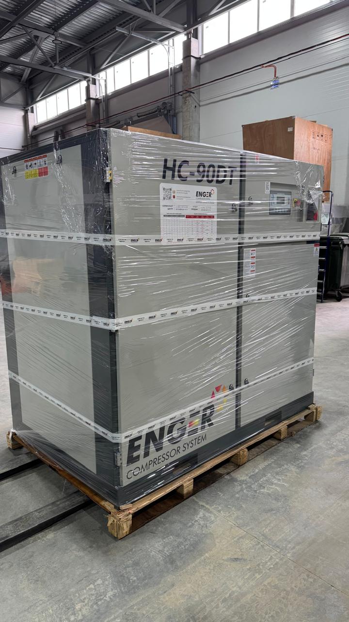 Винтовой компрессор "Enger" HC-90DT 10 для АО "Эльф Филлинг"