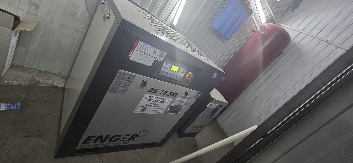 Винтовой компрессор "Enger" BS-18,5BT 10 для ООО "Автоцентр Байкал"