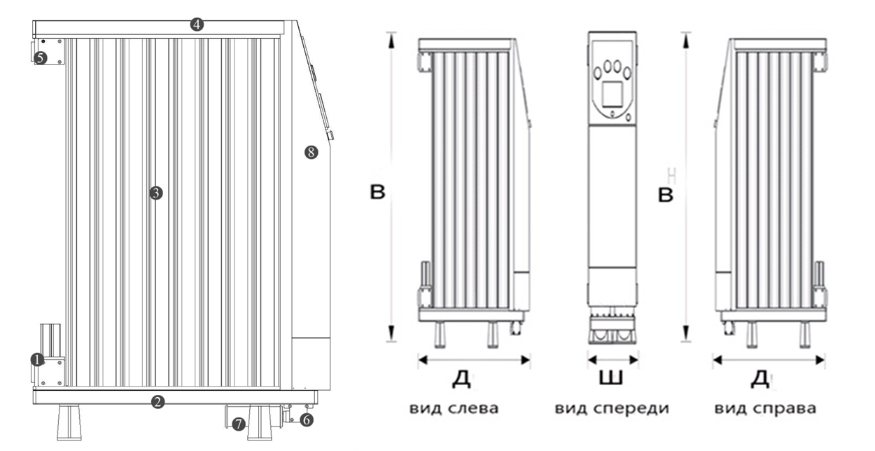 Конструкция адсорбционного осушителя модульного типа